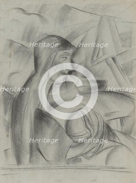 Maternal embrace, 1928-1932. Creator: Zolo Palugyay.