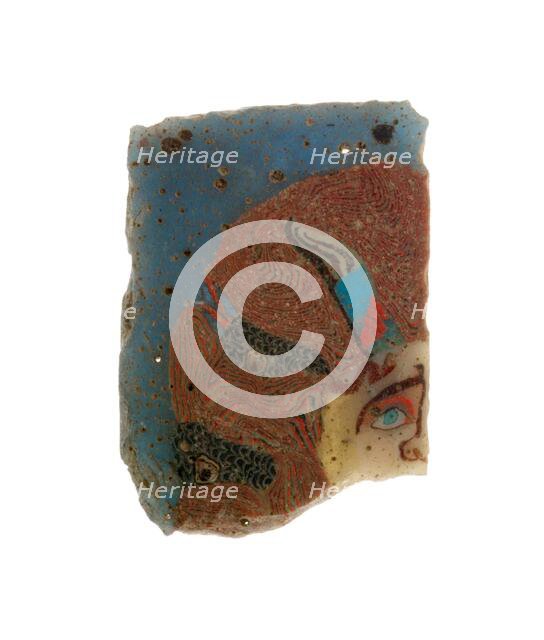 Fragment of an Inlay Depicting a Theater Mask, Italy, Late 1st century BCE/early 1st century CE. Creator: Unknown.