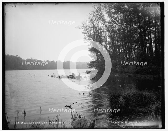Howell's Lakes, N.J., lower lake, between 1890 and 1901. Creator: Unknown.