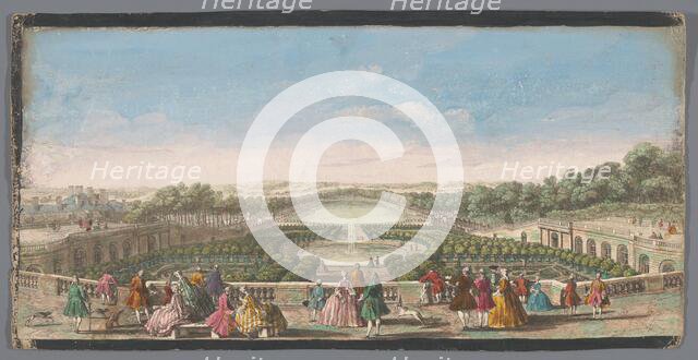 View of the Orangerie of the Palace of Versailles, 1700-1799. Creators: Anon, Jacques Rigaud.