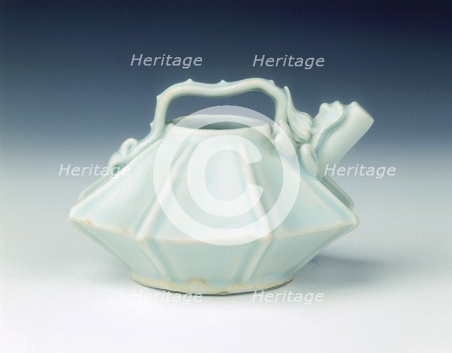 Qingbai water dropper with dragon-headed spout, Yuan dynasty, China, first half of 14th century. Artist: Unknown