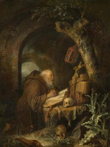 The Hermit, 1670. Creator: Gerrit Dou.