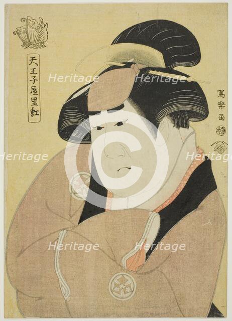 Tennojiya Riko (The actor Yamashita Kinsaku II as the maid Ebizo Okane of the Ouchiya..., 1794. Creator: Toshusai Sharaku.