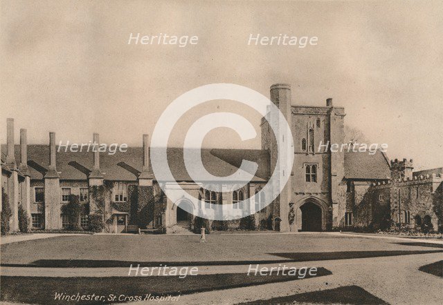 Hospital of St Cross, Winchester, Hampshire, early 20th century(?). Artist: Unknown.