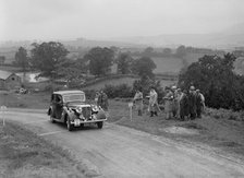 Daimler Light Straight 8 saloon of WH Smith competing in the South Wales Auto Club Welsh Rally, 1937 Artist: Bill Brunell.