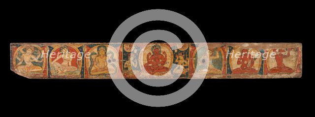 Manuscript Cover with Avalokiteshvara (The Bodhisattva of Infinite Compassion), 12th century. Creator: Unknown.