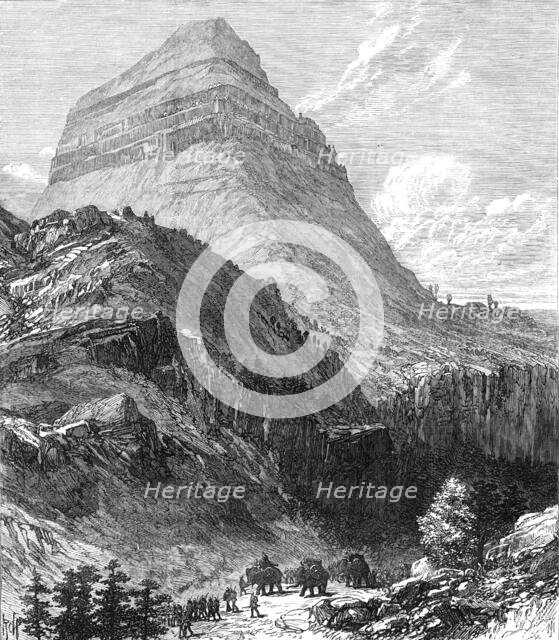 The British Expedition to Abyssinia: the Amba Alaejieh, near Lake Ashangi, 1868. Creator: Unknown.