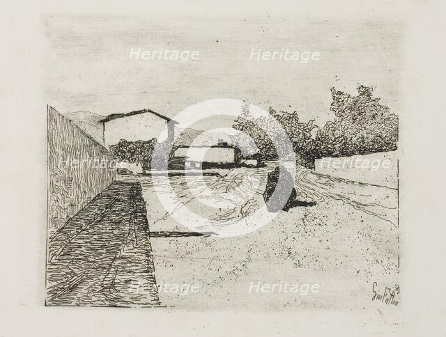 A Street, c.1888. Creator: Giovanni Fattori.