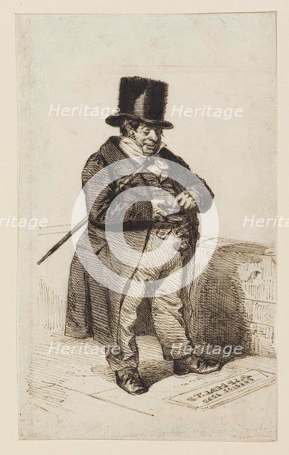 Rentier type, 1840. Creator: Grandville, Jean-Jacques (1803-1847).