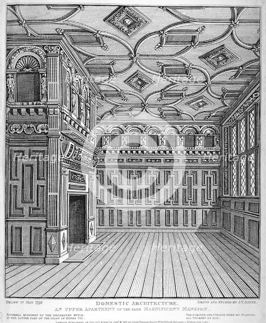Interior view of Sir Paul Pindar's House, Bishopsgate, City of London, 1812. Artist: John Thomas Smith