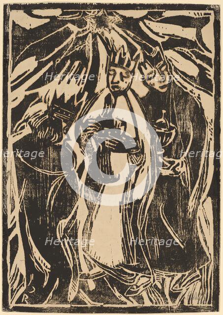 The Magi, c. 1910. Creator: Christian Rohlfs.