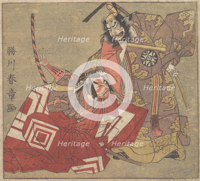 Scene from a Drama, 18th century. Creator: Shunsho.