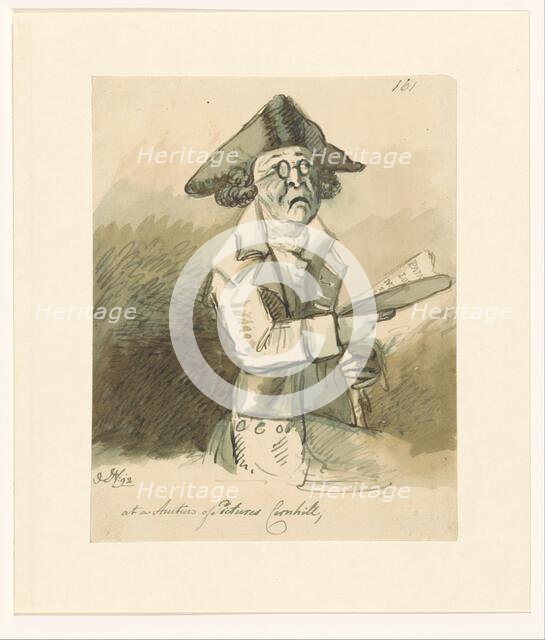 At an Auction of Pictures Cornhill, 1792.  Creator: John Nixon.