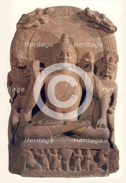 Seated Buddha, 2nd cen. AD. Creator: Central Asian Art.