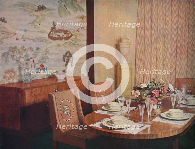 'Dining-room', 1940. Artist: Unknown.