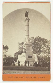 Army and Navy Monument, Boston, 1840/1900. Creator: Unknown.