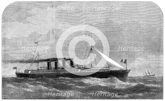 Mr. S. J. Mackie's Channel passage steamer, 1872. Creator: Unknown.