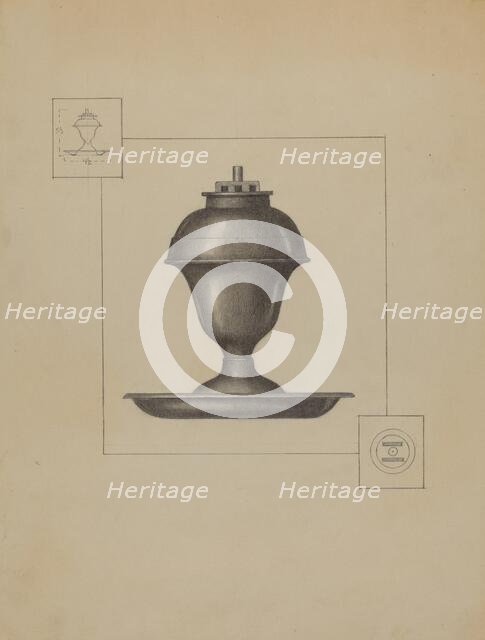 Lamp, c. 1936. Creator: Herman Bader.