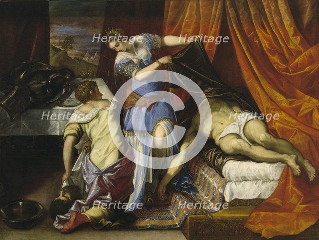 Judith and Holofernes. Artist: Tintoretto, Jacopo (1518-1594)