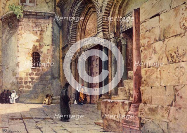 'Entrance to the Church of the Holy Sepulchre', 1902. Creator: John Fulleylove.