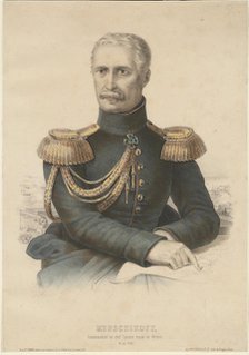 Prince Alexander Sergeyevich Menshikov (1787-1869), 1855. Artist: Anonymous  