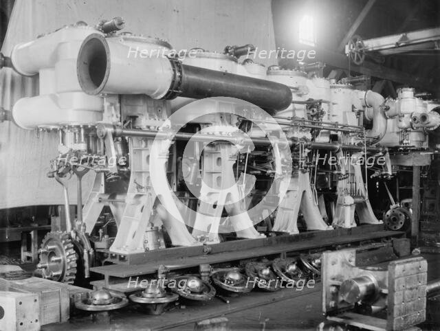 U.S.S. Cincinnati, the engines, 1894. Creator: Unknown.