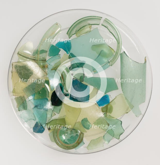 Glass Fragments, Coptic, 4th-7th century. Creator: Unknown.