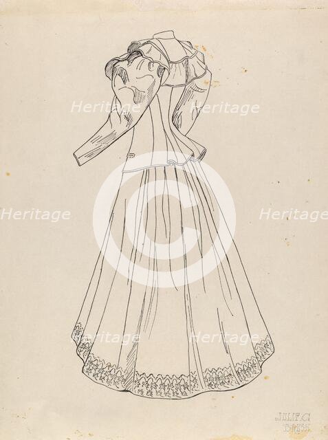 Dress, c. 1938. Creator: Julie C Brush.