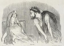 Oedipe, 1851. Creator: Honore Daumier.