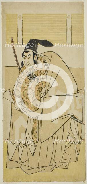 The Actor Nakamura Nakazo I as Ko no Moronao in the Play Kanadehon Chushingura..., c. 1779. Creator: Shunsho.