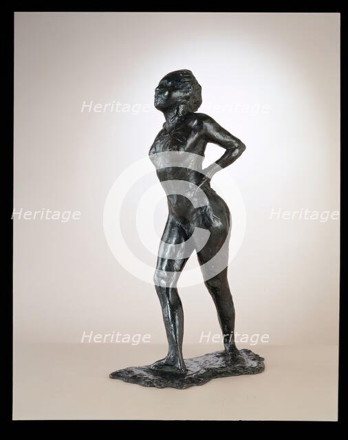 Dancer At Rest, Hands On Hips, Right Leg Forward, c. 1881-1890/cast 1919-1925. Creator: Edgar Degas.
