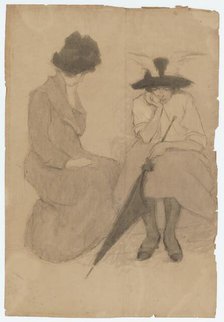 Seated Woman, around 1900-1910. Creator: Adolf Heller.