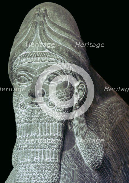 Assyrian Winged Bull detail. Artist: Unknown