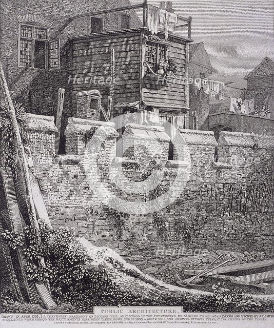 St Giles without Cripplegate, London, 1812. Artist: John Thomas Smith