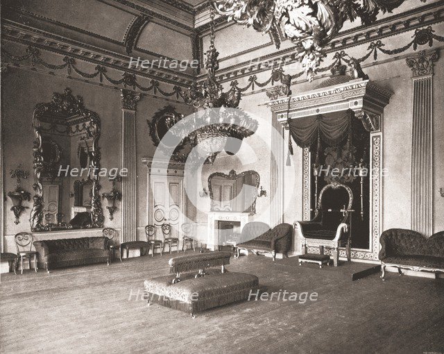 The Throne Room, Dublin Castle, Dublin, Ireland, 1894. Creator: Unknown.