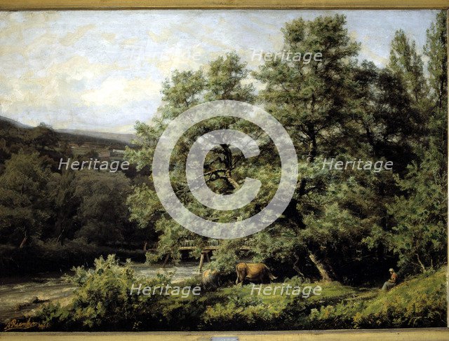 The Cagigona'. Oil on canvas by Agustin Riancho.