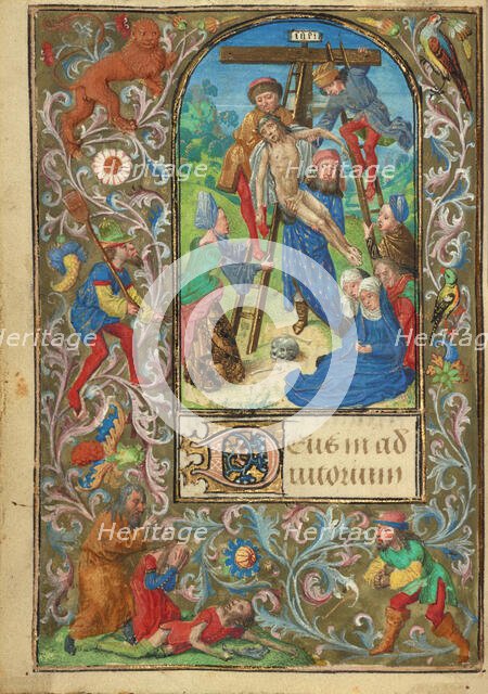 The Deposition; Prayer Book of Charles the Bold, about 1471. Creator: Master of Mary of Burgundy.
