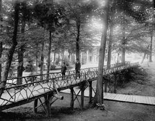 Rustic bridge, Chautauqua, between 1880 and 1899. Creator: Unknown.