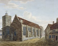 Church of St Margaret, Uxbridge, Middlesex, c1800. Artist: Anon