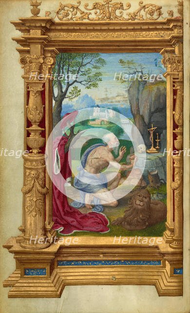 Saint Jerome; Getty Epistles, about 1528-1530. Creator: Master of the Getty Epistles.