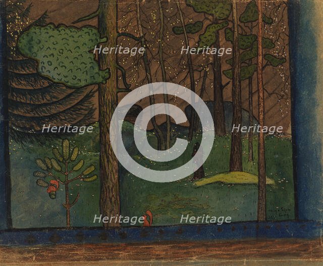 Autumn in the Forest, 1895. Creator: Hugo Simberg.