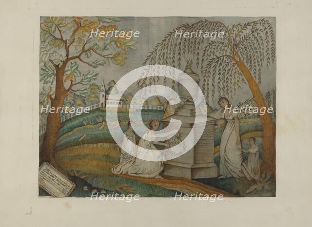 Mourning Embroidery, 1935/1942. Creator: Harry Jennings.