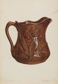 Pitcher, 1937. Creator: Wilford H. Shurtliff.