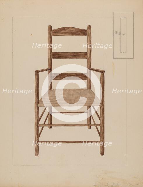 Chair, c. 1937. Creator: Frederick Jackson.
