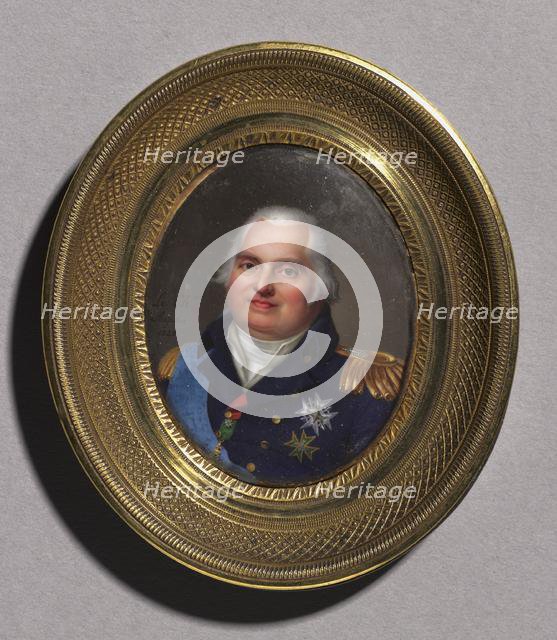 Portrait of Louis XVIII, 1822. Creator: Jean-Baptiste Jacques Augustin (French, 1759-1832).