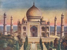 'The Peerless Gem of Mohammerdan Architecture: the Taj Mahal at Agra', 1908. Creator: Unknown.