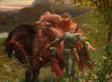 La Belle Dame sans Merci, 1901. Creator: Dicksee, Sir Frank (1853-1928).
