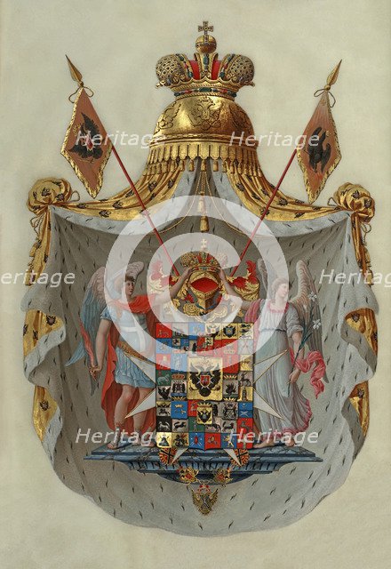 Greater coat of arms of the Russian Empire of Emperor Paul I of Russia, 1800.