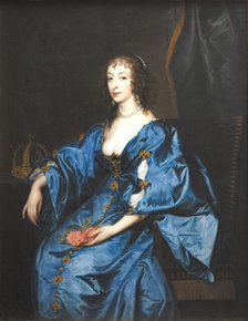 Queen Henrietta Maria of England, 1632-1641. Creator: Anthony van Dyck.