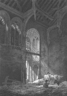 The Great Hall, Eltham Palace, Kent, 1804. Artist: J Storer.